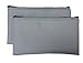 Cardinal bag supplies Travel Zipper Bags 11 x 6 inches Small Compact Portable Gray Zippered Cloth Pouches 2 Pack CW
