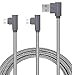 Mfi Certified Aluminum Alloy 90 Degree Lightning Cable (Silver, 10FT)