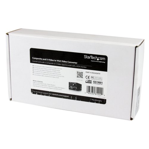StarTech.com Composite and S-Video to VGA Video Converter - composite to VGA - Video to VGA Converter - s Video to VGA