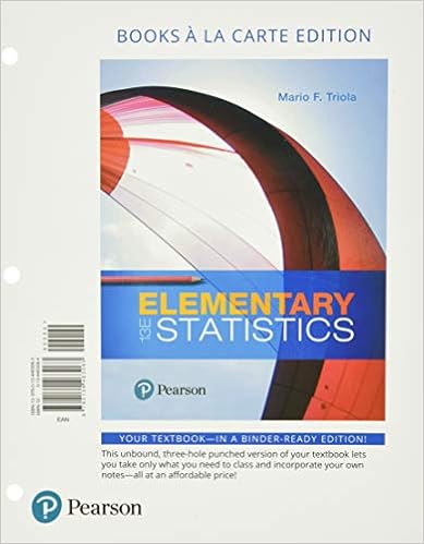 Amazon Com Elementary Statistics Loose Leaf Edition Plus Mylab Statistics With Pearson Etext 24 Month Access Card Package 9780134763798 Triola Mario Books