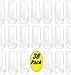 48 count 10 oz Unbreakable Plastic Wine Champagne Glasses Elegant Durable Reusable Shatterproof Indoor Outdoor Ideal for Home, Office, Bars, Wedding, Bridal Baby Shower