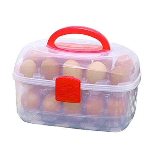 Double 30 Grids Egg Tools Fresh Storage Box Eggs Kitchen