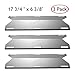 YIHAM BBQ Heat Shields for Jenn-air Grill Parts 720-0061-LP, 720-0336, 730-0336, 730-0336, 7300163 Heat Plate Flame Tamer Replacement for Nexgrill Glen Canyon 17 3/4 inch Stainless Set of 3 KS745