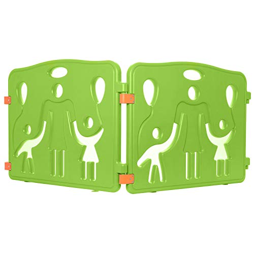 Lil' Jumbl Baby Playpen Extra Part Large (28.5" x 23.5) - Set of 2 - Green (Certified Refurbished)