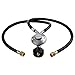 GASPRO 2FT Low Pressure Double Hose Propane Regulator for QCC1/Type1 Propane Tank and Most LP Gas Grill and Propane Appliance - Horizontal