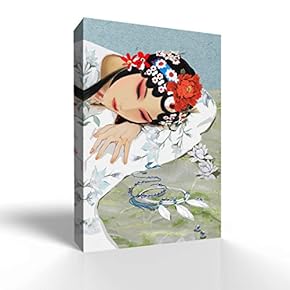 Canvas Wall Art Chinese Opera Character Pictures Home Wall Decorations for Bedroom Living Room Paintings Canvas Prints Framed - 12x18 inches