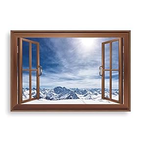 Framed Canvas Wall Art for Living Room, Bedroom Mountain View Canvas Prints for Home Decoration Ready to Hang - 16x24 inches