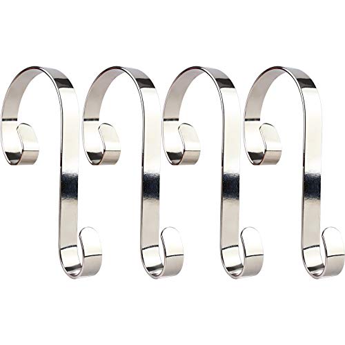 3 otters Christmas Stocking Hanger Set, 4PCS Stocking Holders Christmas Stocking Garland Hooks