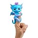 WowWee Fingerlings - Glitter Dragon - Tara (Blue with Purple) - Interactive Baby Collectible Pet - by