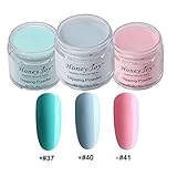 3pcs 28g/Box Multi Colorful Dipping Powder Without Lamp Cure Nails Dip Powder Summer Gel Nail Color Powder Natural Dry (37-40-41)