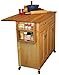 Catskill Craftsmen Mid-Sized Island with Flat Panel Doors and Drop Leaf