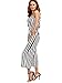 OUMAL Women Strapless Jumpsuits Off Shoulder Cute Striped Wide Leg Backless Summer Jumpsuits Black-White