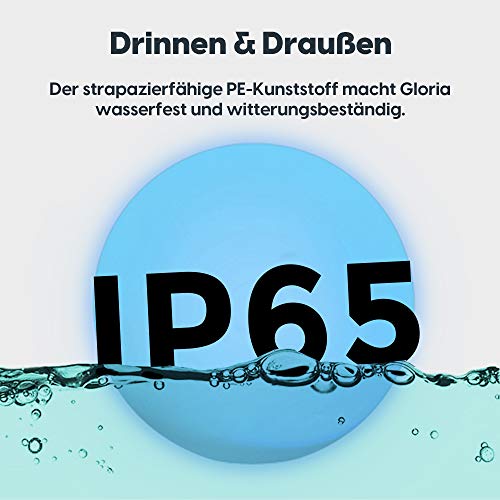 wuuhoo I LED Solar Deko Gartenleuchte Gloria mit 16 Farben I Farbwechsel mit Fernbedienung und Akku I Wetterbeständige… – Bild 8