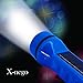 X-nego Solar Led Flashlight (2 Pack). Use Any Light Source to Charge with Its Built-in Solar Panel. Handheld Flashlight Solar Powered LED Torchlight for Camping, Outdoor Sports, Auto Emergency Kit