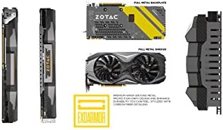 Amazon Com Zotac Geforce Gtx 1080 Amp Edition Zt Pc 10p 8gb Gddr5x Icestorm Cooling Metal Wraparound Carbon Exoarmor Exterior Ultra Wide 100mm Fans Gaming Graphics Card Computers Accessories