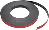 Flexible Magnet Strip with Red Vinyl Coating, 1/32