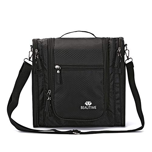 Large Hanging Travel Toiletry Bag for Men and Women Waterproof Makeup Organizer Bag wash bag Shaving Kit Cosmetic Bag for Accessories, Shampoo,Bathroom Shower, Personal Items Black 8 Large Hanging Travel Toiletry Bag for Men and Women Waterproof Makeup Organizer Bag wash bag Shaving Kit Cosmetic Bag for Accessories, Shampoo,Bathroom Shower, Personal Items Black