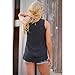OVERMAL Women Summer Vest Top Sleeveless Blouse Casual Tank Tops Shirt Lace ( L, Black)