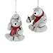 Kurt Adler Coca-Cola Resin Polar Bears and Cubs Pair Ornaments