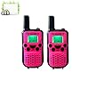 Amanico-Pink-Kids-Walkie-Talkies-Kinds-of-Channel-FRSGMRS-2-Way-Radio-2-miles-up-to-37-Miles-UHF-Handheld-41-In-Length-for-Children-kids-Child-Boys-Girls-Teens-1-Pair-Pink