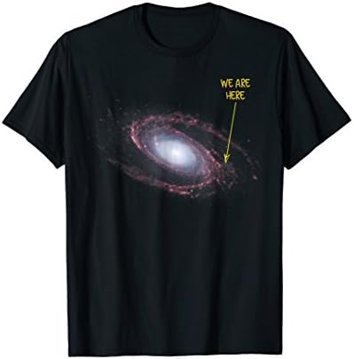 We Are Here Solar System Outer Space Milky Way Galaxy Shirt