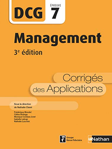 Management DCG 7 : Corrigés des applications by Collectif