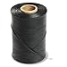 Waxed Lacing Tape, 500 Yard Spool, Black