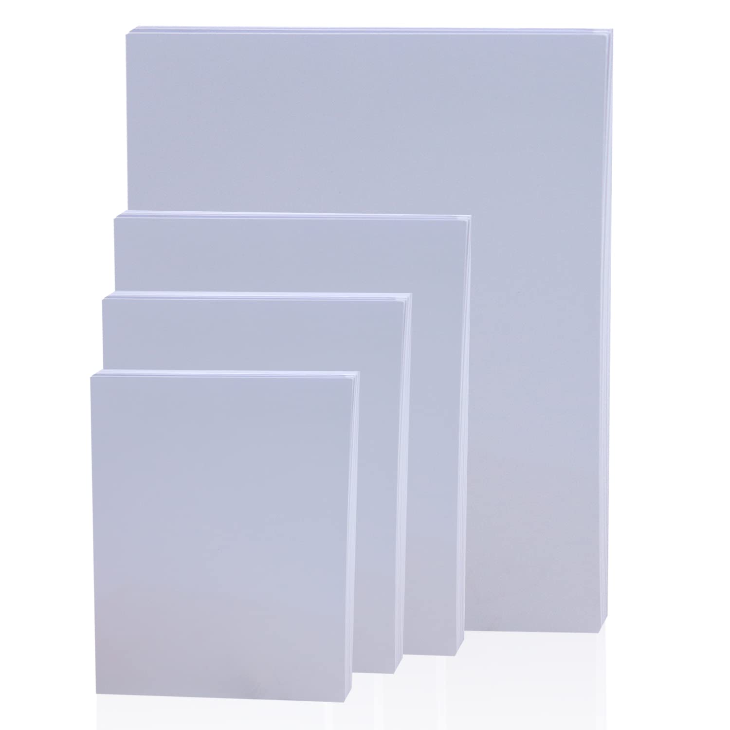 4 Sizes Photo Paper, 200gsm High Glossy White Photographic Paper, Advanced Picture Paper for Inkjet Printer (90 Sheets, 8.9 x 12.7cm, 10.2 x 15.2cm, 12.7 x 17.8cm, 21 x 29.7cm) (4 Sizes)