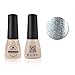 Qimisi Soak-Off UV LED Gel Polish Nail Art New Bling Colours Manicure Lacquer 7ml Pearl Silver