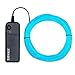 ZITRADES Neon String Lights, 15ft Ice Blue EL Wire, Portable, 3 Lighting Modes, Indoor, Battery Powered, Party Decorations