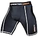 Meister MMA Compression Rush Fight Shorts w/Cup Pocket - Black - Large (34-35)