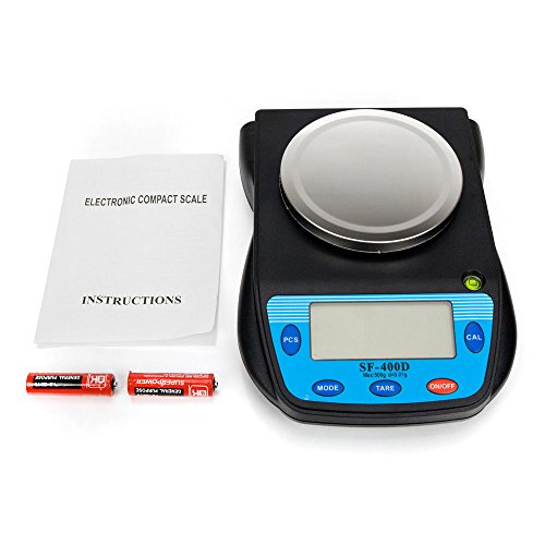 500g x 0.01g Digital High Precision Laboratory Analytical Balance Scale with Large LCD Display, Multifunctional Compact Lab Scales Accuracy Weighs Grams, Carats, Ounces, Pounds for Science, Postal