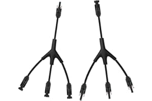 KEDAKEJI Solar Y Branch Connectors Solar Panel Parallel Connectors 1 to 3 Solar Cable Wire Plug Tool Kit (M/FFF and F/MMM)
