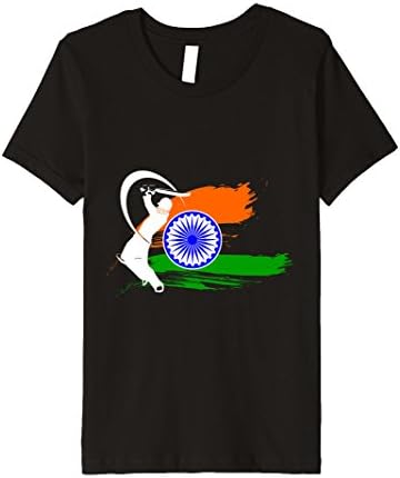 Kids Cricket Tshirt India 4 Black