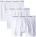 Calvin Klein Men's Cotton Stretch Multipack Trunks, White, X-Large