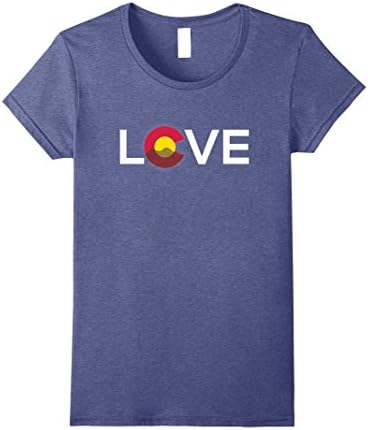 Womens Love Colorado T Shirt XL Heather Blue