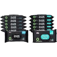 DUDE Wipes Flushable Wipes Dispenser, Unscented & Mint Chill Combo, Wet Wipes with Vitamin-E & Aloe for at-Home Use…