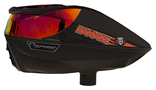 Virtue Spire 200 Chromatic Pro Electronic Paintball Loader - Tampa Bay Damage Fire w/ Chromatic Crown SF