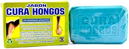 Jabon Cura Hongos Fungus Cure Hands, Feet, Armpits, Athlete's Foot. Aids Healing.