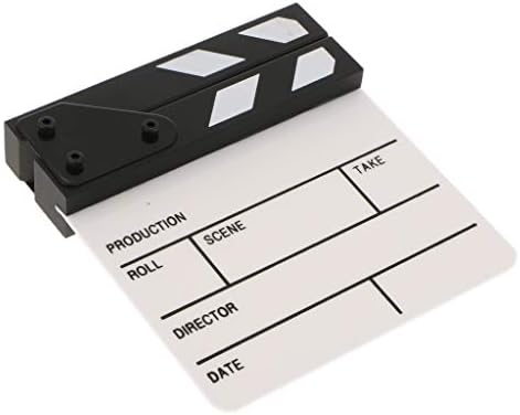 カチンコ アクリル材 撮影小道具 白 待望 映画制作 黒