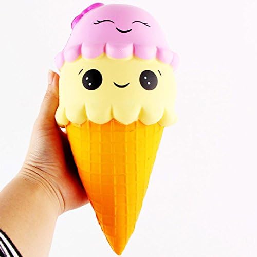 Hot Sale squishy Toy,Shybuy Exquisite Fun Ice Cream Scented Squishy Charm Slow Rising Simulation Kid Toy (22cm, yellow)