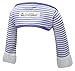 ScratchSleeves | Baby Boys' Stay-On Scratch Mitts Stripes | Blue and Cream | 6 to 9 Months