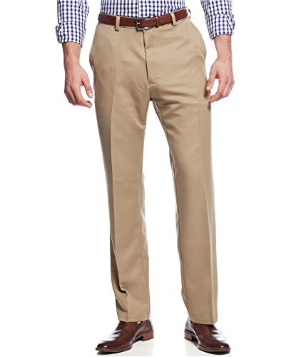 green emerald velvet dress Haggar Big & Tall 4-Way Stretch Dress Pants, Flat Front in Medium Grey
