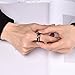 King Will GEM 8mm Mens Black Tungsten Carbide Wedding Ring Gold Plated Grooved Line Cubic Zircon Inlay