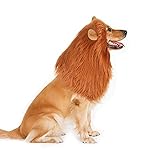 Docamor Dog Lion Mane Costume - Funny Lion Mane for Dogs - Lion Wig for Medium to Large Sized Dogs Lion Mane Wig for Dogs