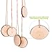 Unfinished Wood Circles with Barks Used for Christmas Centerpieces 40 pcs 2.0-2.4 inch Natural Wood Slices with Holes and 33 Feet Jute Twine