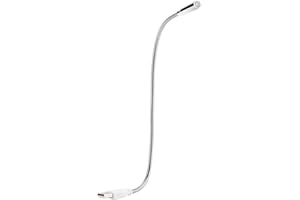 Semme Mini Flexible LED USB Night Lamp, Laptop Keyboard Lamp with Flexible Arm, Reading Light for Laptop, Notebook, PC, Keybo