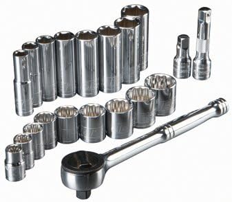 Pittsburgh Professional 21 Piece, 3/8'' Drive SAE Socket Set