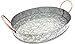 OVAL DRINKS/DECORATIVE SERVING TRAY Heavy Duty Galvanized Iron Unique Industrial Chic with Rose Gold finished Handles to add a touch of class and rustic elegance to your bar. By Galrose Dezigns