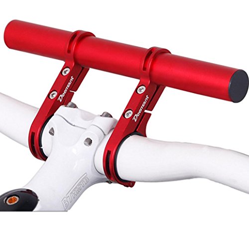 Dartphew Bike Accessories,Outdoor Durable Solid Lightweight Bike Flashlight Holder Handle Bar Bicycle Accessories Extender Mount Bracket For Outdoor Hiking Camping Hunting Fishing (Red)